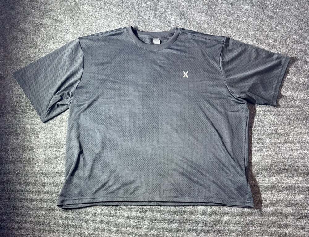 Savage X Fenty Mesh City Baller Jersey T-Shirt Size XL Grey